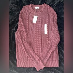 Knitted Burgundy Sweater